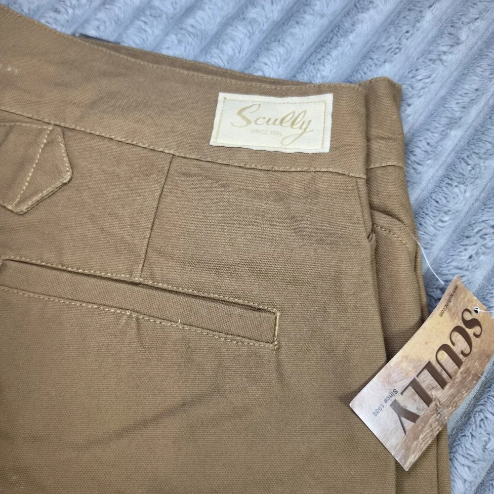VTG Mens Scully Rangewear Durable Cotton Canvas Outdoor Pant Sz 42 Brown Tan NWT